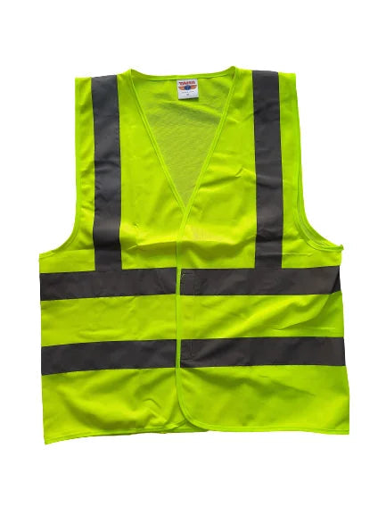 Safety Hi-Vis Vest with Reflector - 120 GSM High Visibility Safety Vest Marvi Sons